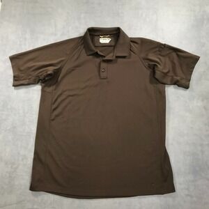 First Tactical Polo Shirt Men's Large Brown Performance Short Sleeve